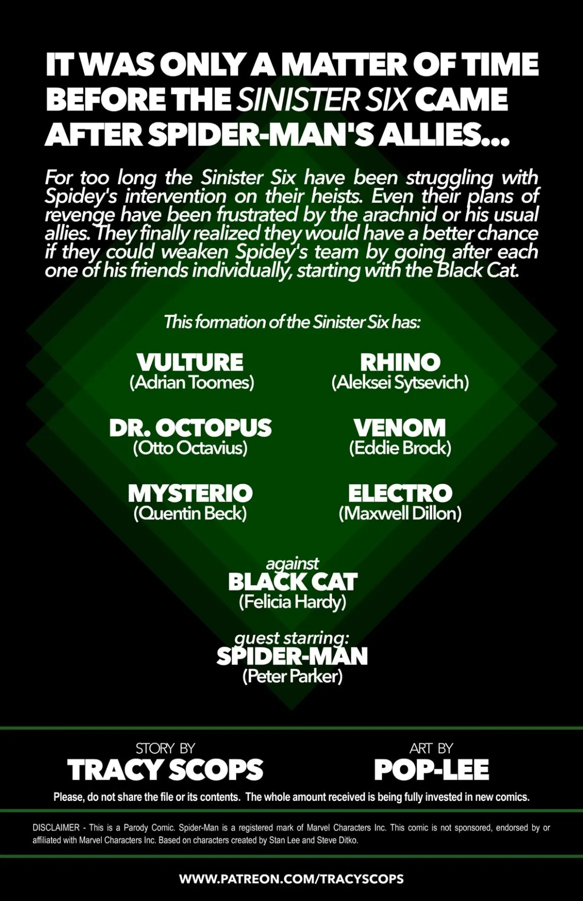 The Sinister Six And The Black Cat Spider-Man  (Chapter 01) — page 2