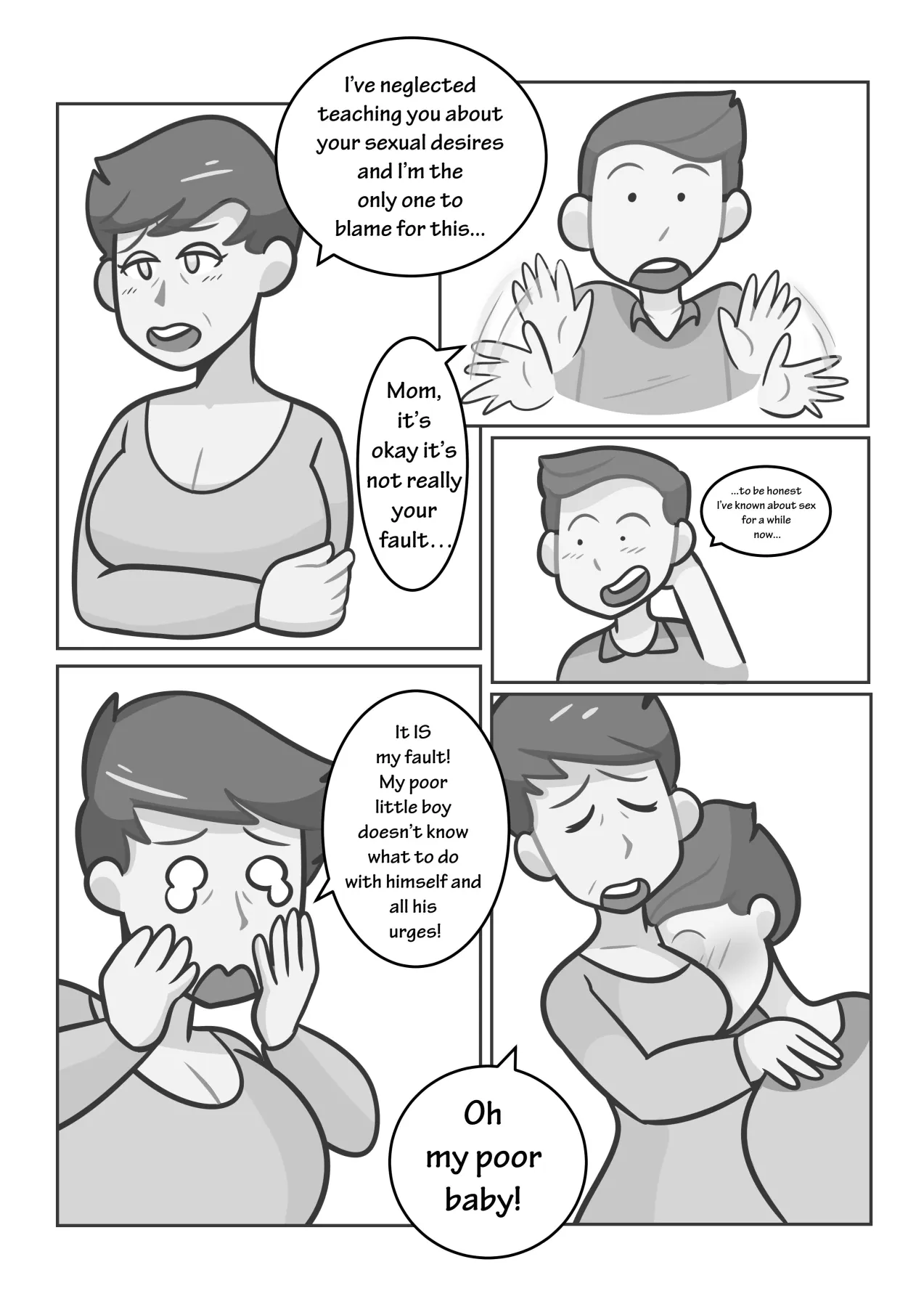Uhh Mom, Why Are You Taking Your Clothes Off?  (Chapter 01) — page 4