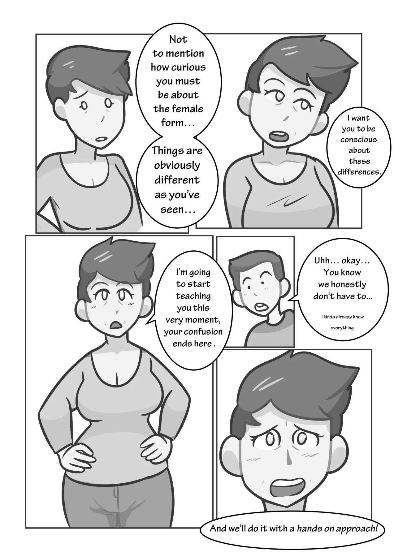 Uhh Mom, Why Are You Taking Your Clothes Off?  (Chapter 01) — page 5