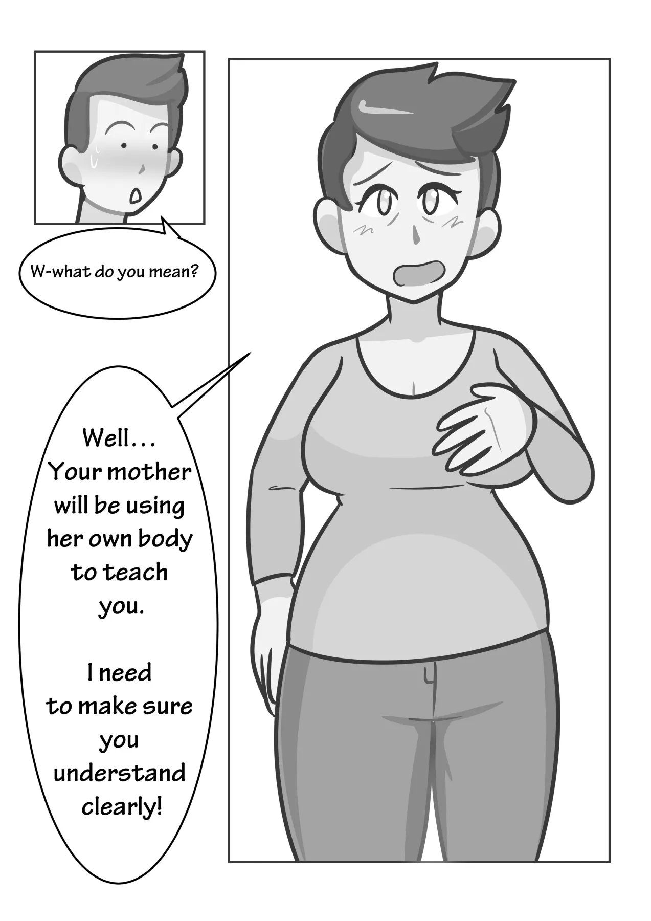 Uhh Mom, Why Are You Taking Your Clothes Off?  (Chapter 01) — page 6