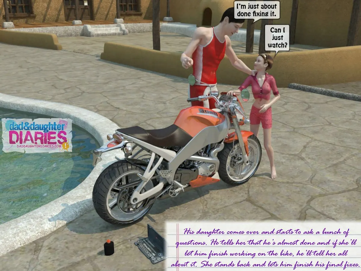 Dad And Daughter Diaries  (Chapter 18 - Clean The Pool) — page 2
