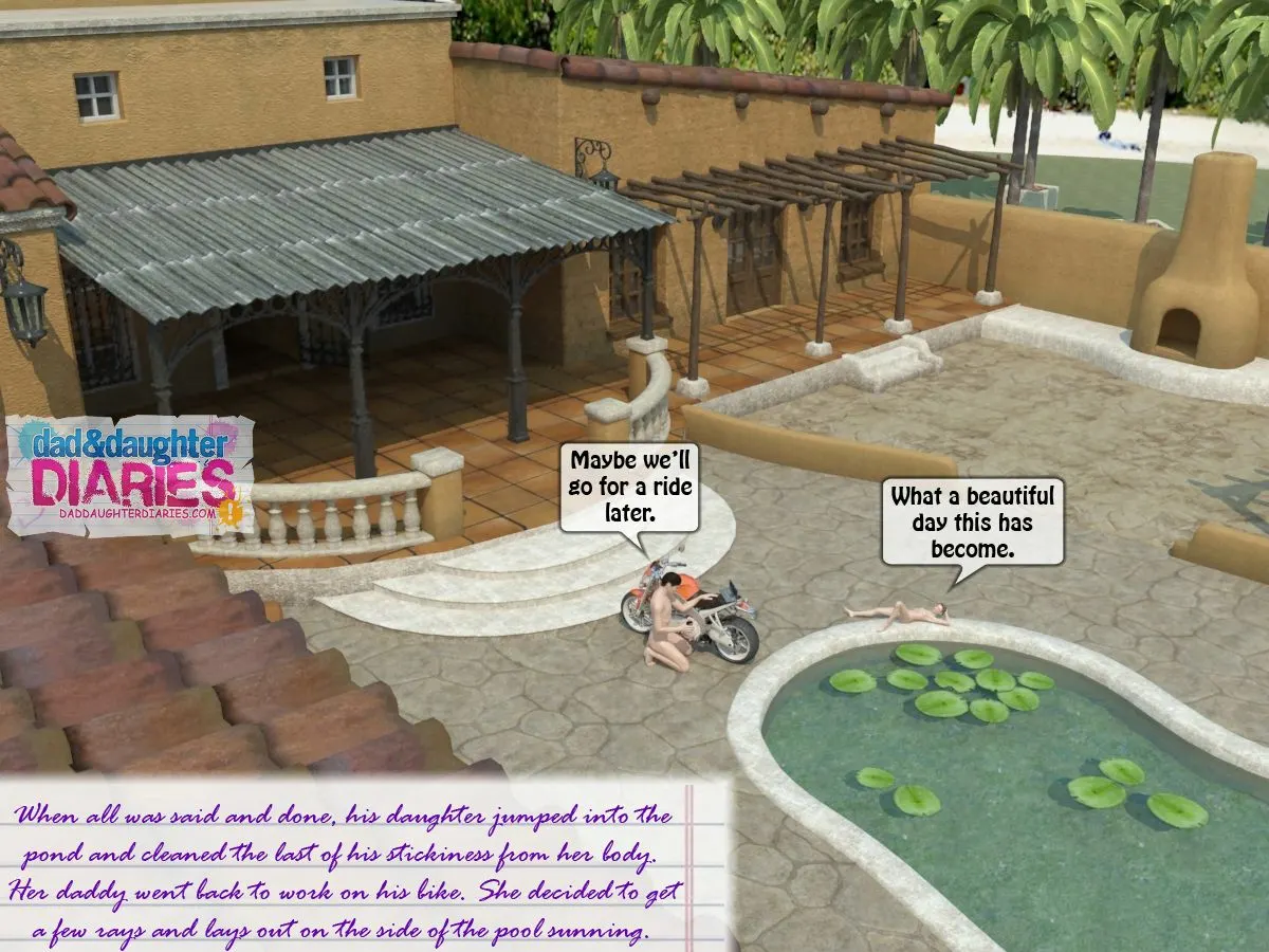Dad And Daughter Diaries  (Chapter 18 - Clean The Pool) — page 60