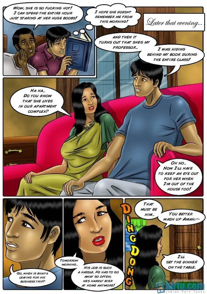 XXX Apartments  (Chapter 01 - A Good Bhabhi Cares For Her Devar) — page 8