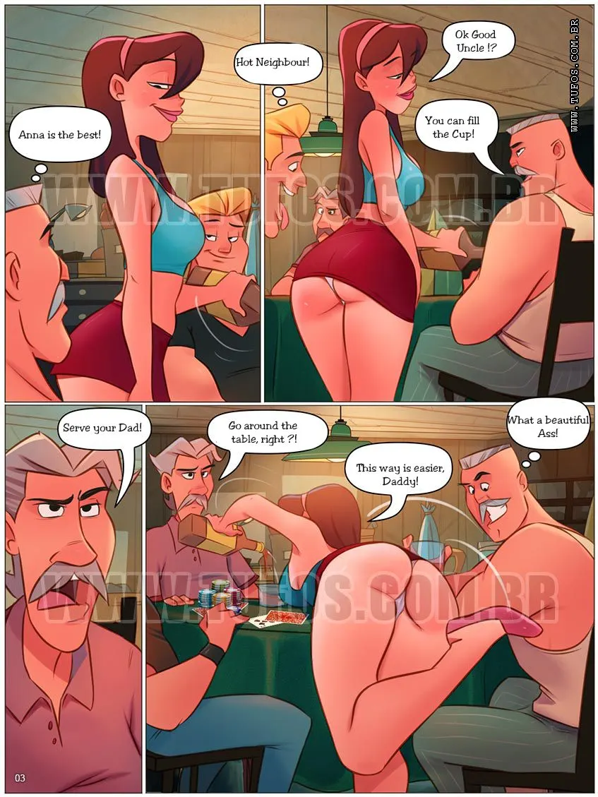 Naughty Fam  (Chapter 73 - Gang Bang On The Poker Table) — page 3