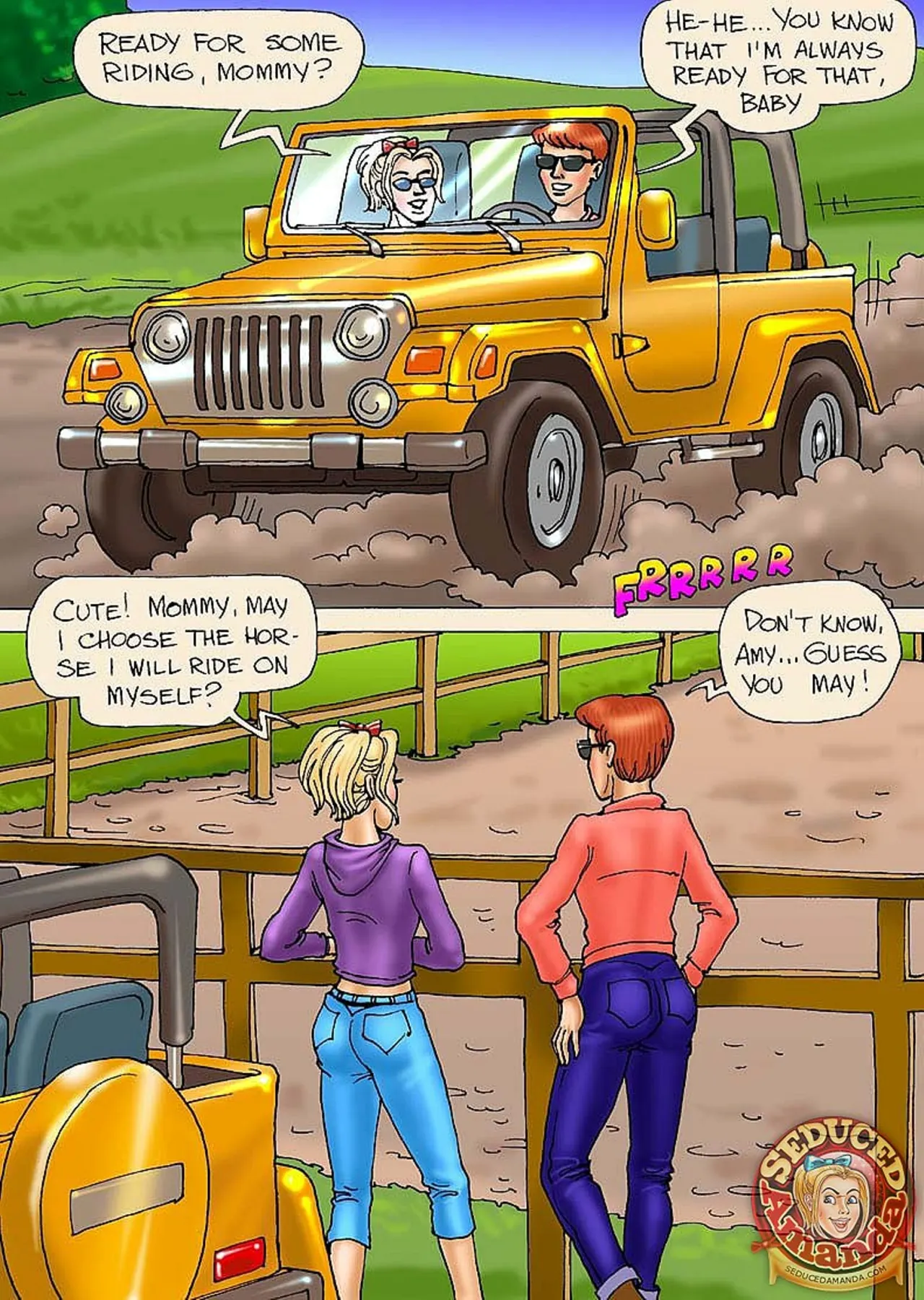 Seduced Amanda  (Chapter 26 - Riding A Stallion) — page 1