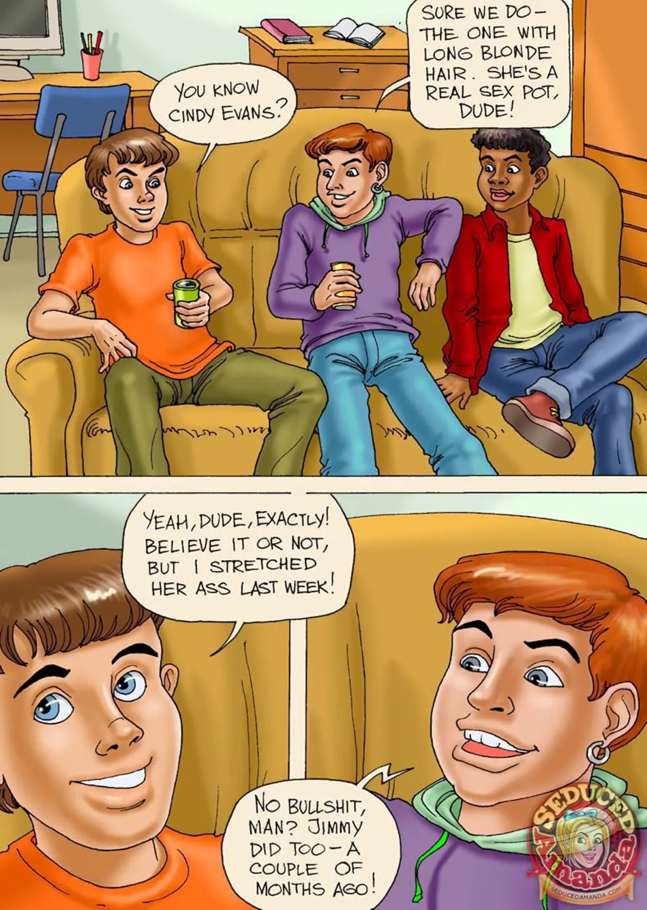 Seduced Amanda  (Chapter 22 - My Brother And His Friends) — page 1